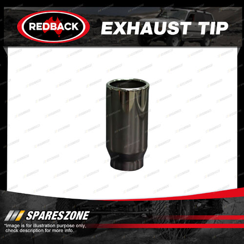 Redback Exhaust Tip Rolled In S/Cut RX - 57mm 2-1/4" In 63mm 2-1/2" Out