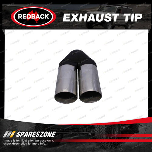 Redback Exhaust Tip Y-Piece Inner Cone - 63mm 2-1/2" In Twin 63mm 2-1/2" Out