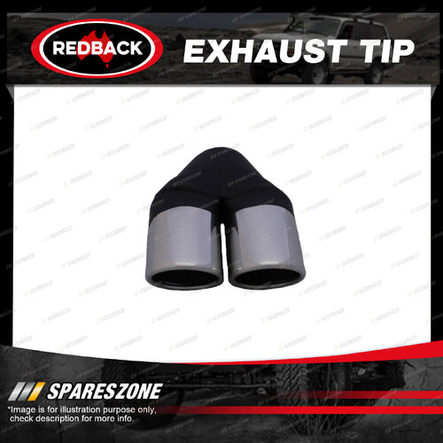 Redback Exhaust Tip Y-Piece RV - 57mm (2-1/4") In Twin 76mm (3") Out