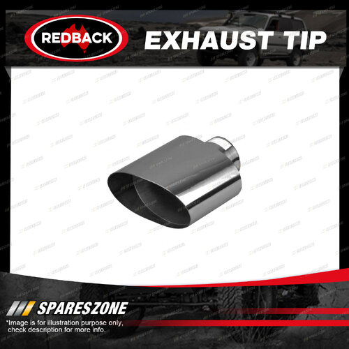 Redback Exhaust Tip 76mm In 138mm Out 203mm Long for Ford Falcon AU