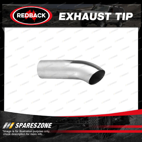 Redback Exhaust Tip Dump Pipe - 51mm 2" In 51mm 2" Out 178mm Long