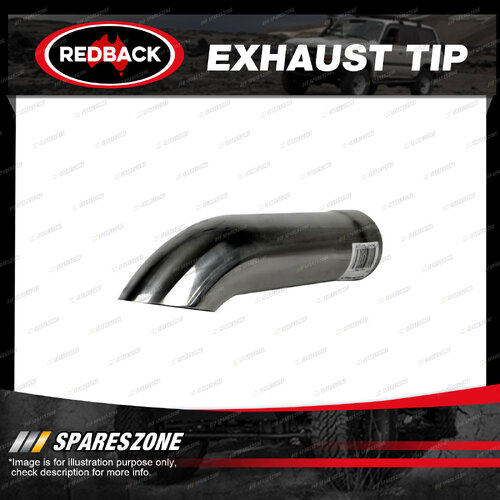 Redback Exhaust Tip Droopy - 51mm (2") In 51mm (2") Out 305mm Long