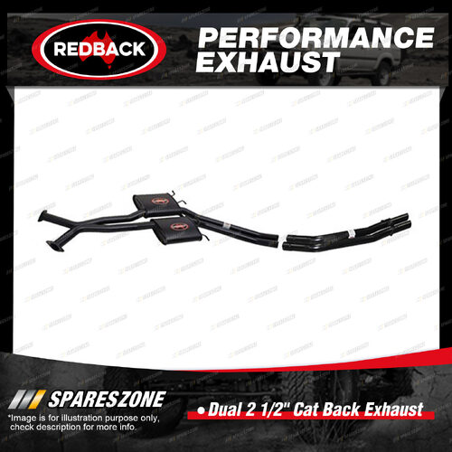 Redback Dual 2 1/2" Cat Back Exhaust for Holden Commodore Calais VT VX VY VZ