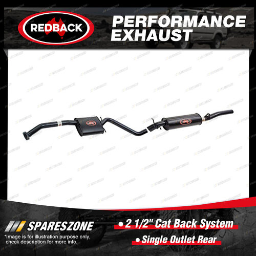 Redback Exhaust System Single Outlet Rear for Holden Commodore Calais VP VR VS