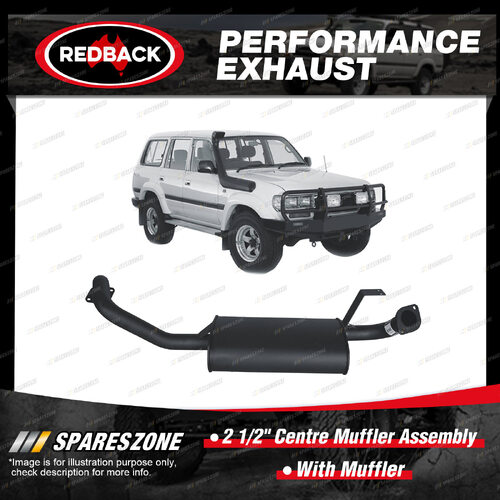 Redback 2 1/2" Exhaust With Muffler for Toyota Landcruiser FZJ80R HZJ80R 90-98