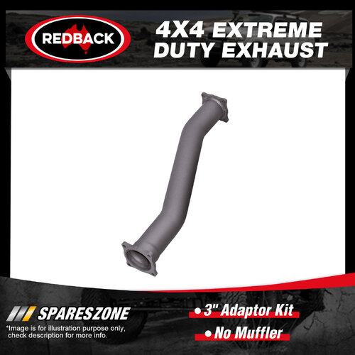 Redback 3" Exhaust No Muffler for Toyota Landcruiser VDJ79R 70TH 4.5L 2012-On