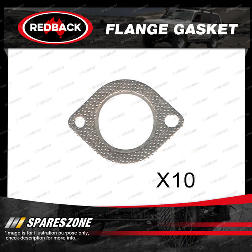 10 pcs Redback 2 Bolts Flange Gaskets Inside Diameter 65mm for Holden Commodore