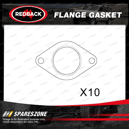 10 pcs Redback Flange Gaskets for Holden Jackaroo Frontera Rodeo 01/1988-01/2004