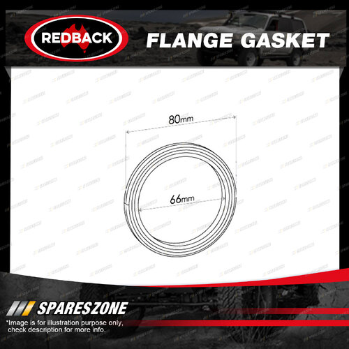 Redback Spiral Wound Ring Flange Gasket ID 66mm OD 80mm for Toyota