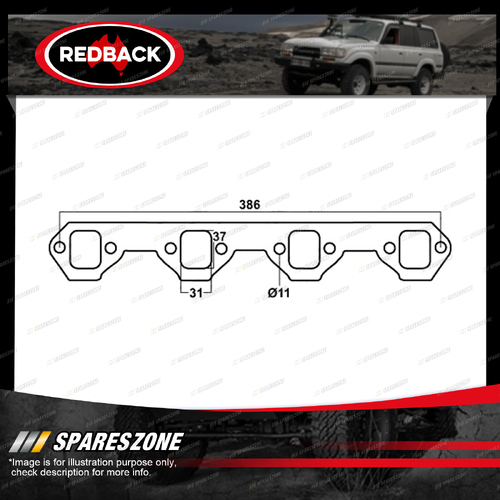 Redback DSF Exhaust Manifold Gasket for Ford Falcon Fairmont Fairlane 66-02