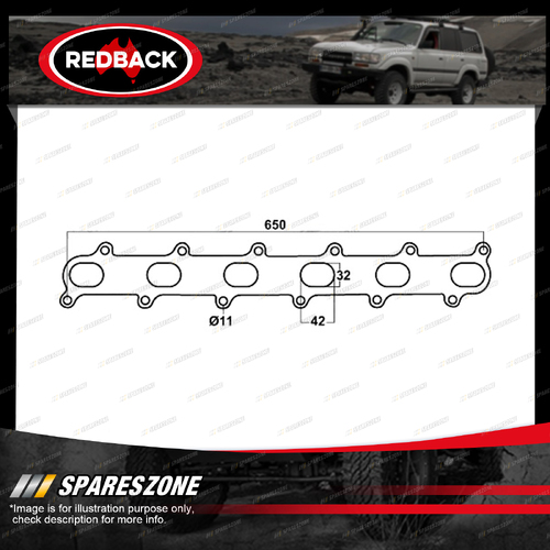 Redback DSF Exhaust Manifold Gasket for Ford Falcon BA FG Fairmont Territory