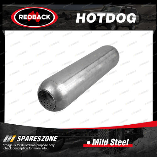 Redback Hotdog - 300mm 12" Long 45mm 1-3/4" Perforated Without Spigots