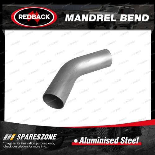 Redback Mandrel Bend 45 Degree - Outside Diameter 45mm 1-3/4" Aluminised Steel