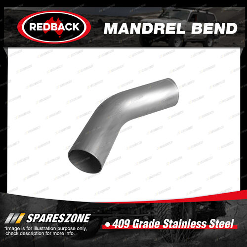 Redback Mandrel Bend 45 Degree - OD 63mm 2-1/2" 409 Grade Stainless Steel