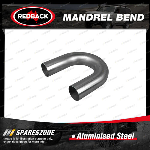 Redback Mandrel Bend 180 Degree - Outside Diameter 63mm 2-1/2" Aluminised Steel