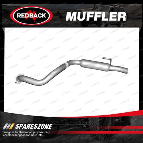 Redback Rear Muffler Bolt-On for Toyota Landcruiser Prado VZJ95 01/1996-02/2003