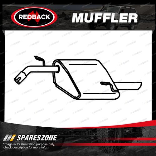 1 piece of Redback Brand Muffler for Daewoo Nubira 06/1997-05/2000