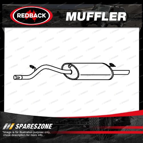 1 piece of Redback Brand Exhaust Muffler for Ford KA 11/1999-12/2003