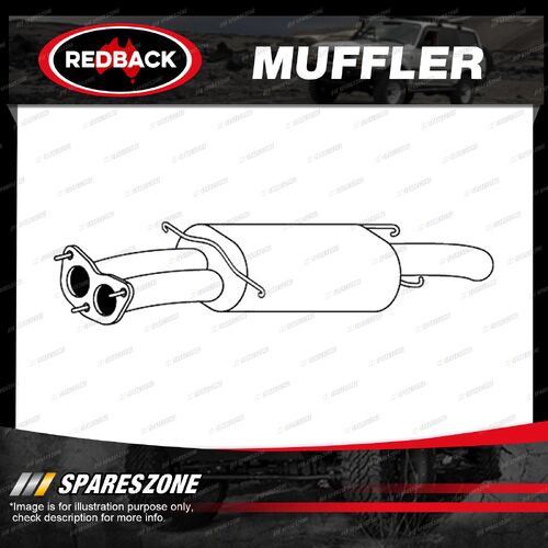 1 piece of Redback Brand Muffler for Mazda 929 01/1989-12/1991 M5259