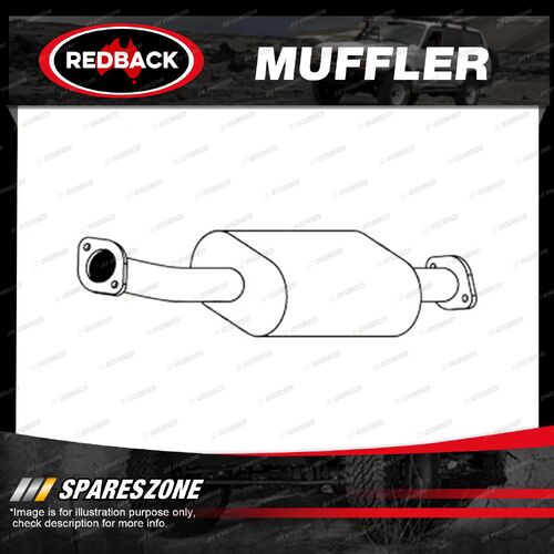 1 piece of Redback Brand Muffler for Nissan X-Trail 10/2001-01/2006