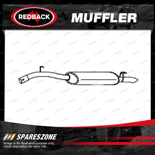 1 piece of Redback Brand Muffler for Fiat Regata 09/1984 - 12/1990