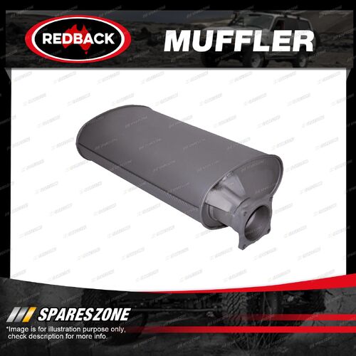 Redback Extreme Duty 11"x6" Large Straight Through Muffler Offset/Centre