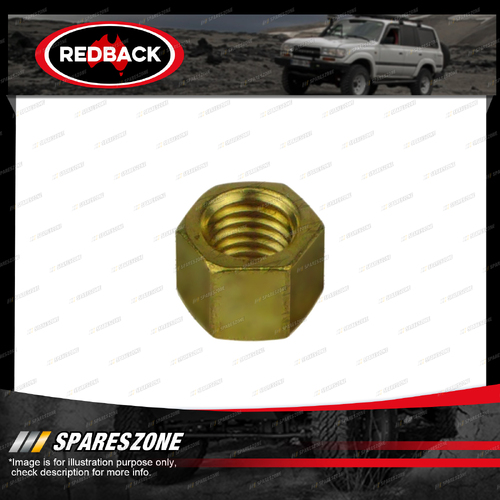 Redback Brass Nut Thread M10 x 1.5 Hex 14.3mm Length 11mm for Volvo