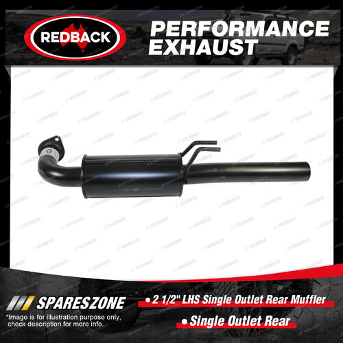 Redback 2 1/2" LHS Single Outlet Rear Muffler Assy for HSV Maloo R8 VE 6.0L