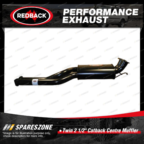 Redback 2 1/2" Catback Centre Muffler Assy for FPV Falcon GS GT GT-E GT-P FG