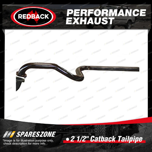 Redback 2 1/2" Catback Tail Pipe Assembly for Ford Falcon BA BF and FG Sedan