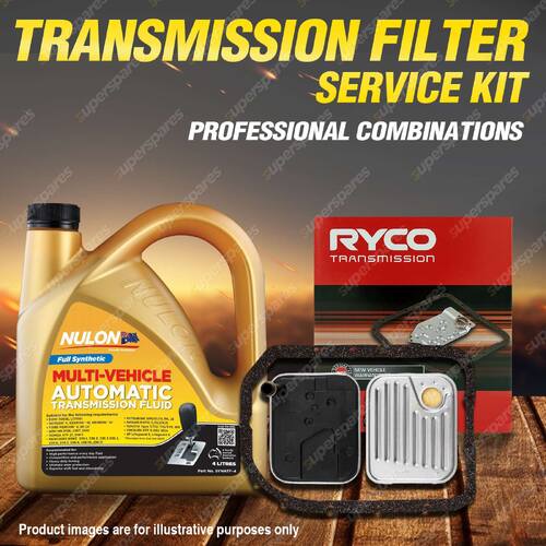 Ryco Transmission Filter + SYN Fluid Kit for Jaguar XJ12 XJ81 300 V12 6.0L 93-97