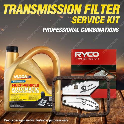 Ryco Transmission Filter + SYN Fluid Kit for Mazda B2500 4000 Bravo UFY0W A4LD-E