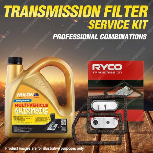 Ryco Transmission Filter+ SYN Fluid Kit for Saab 900 Aero Turbo 16S GLE GLI S TU