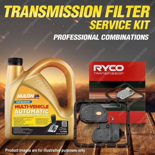 Ryco Transmission Filter + SYN Fluid Kit for Hummer H3 5CYL 3.7 VORTEC 4L60E