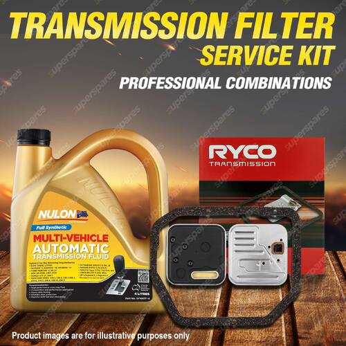 Ryco Transmission Filter + SYN Fluid Kit for Hyundai S Coupe 1N 4Cyl 1.5L Petrol