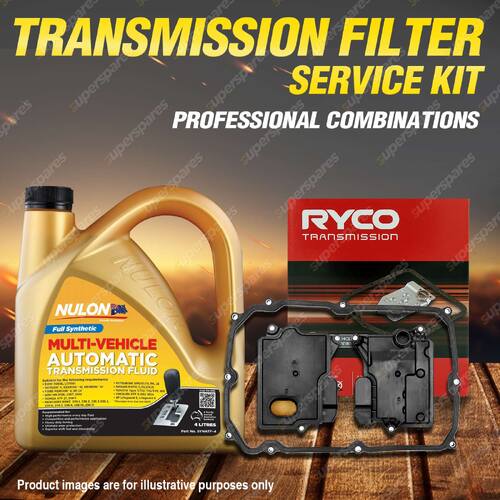 Ryco Transmission Filter + SYN Fluid Kit for Toyota Prado GDJ150R - AC60E/F