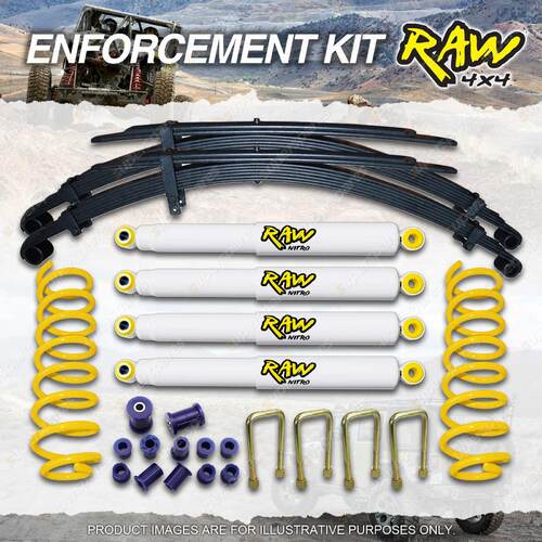 Raw 4x4 Nitro Shocks Coil Leaf 50mm Lift Kit for Toyota Landcruiser VDJ79R