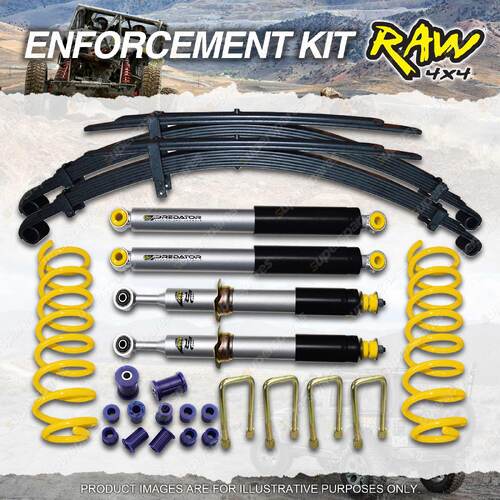 Raw 4x4 40mm Lift Kit Predator Shock Absorbers Coil Leaf for Isuzu D-Max 12-20