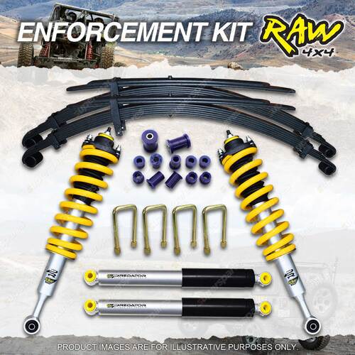 Raw 4x4 Predator Shocks Complete Strut Leaf for Ford Ranger PX I II Ute Dual Cab