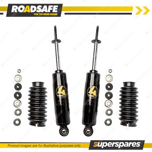 2x Front Roadsafe 4WD Foam Cell Shocks for Ford Ranger PJ PK Courier Raider UV