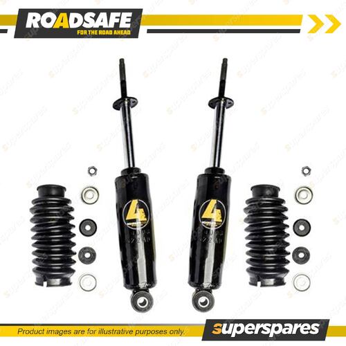 2x Front Roadsafe 4WD Foam Cell Shock Absorbers for Hyundai Terracan HP 01-07