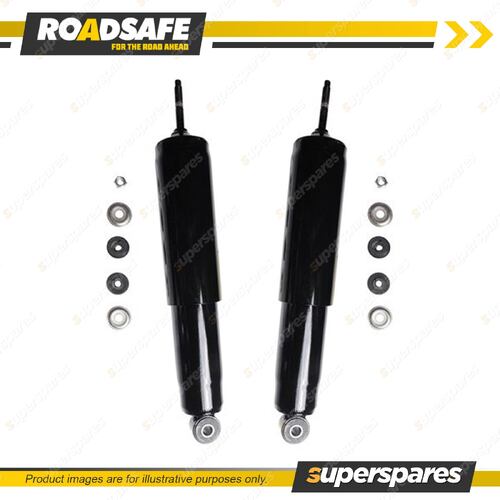 2x Front Roadsafe 4WD Foam Cell Shocks for Toyota Landcruiser LJ RJ 70R 70RV