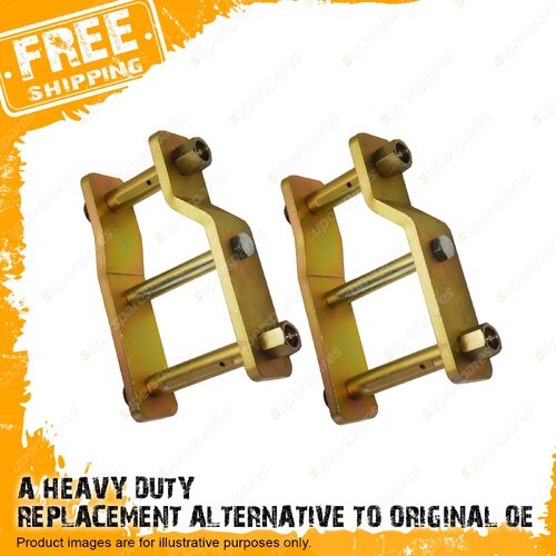 2 Pcs Trupro Rear Extended Shackles for Volkswagen Amarok NF 4Motion 2022-On