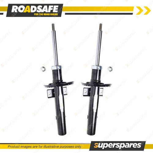 2x Front Roadsafe Sealed Strut Shock Absorbers for Skoda Fabia Roomster 5J 05-15