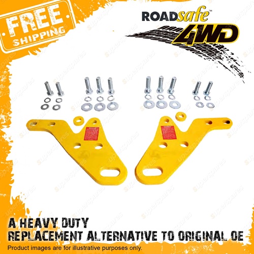 Pair Roadsafe Recovery Tow Points for Toyota Landcruiser 79 Series with Towbar