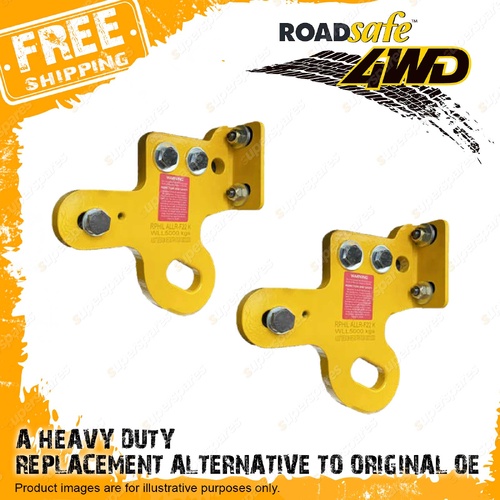 Pair Roadsafe Recovery Tow Points for Toyota Hilux N70 N80 Fortuner GUN156 05-On