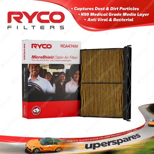 Ryco Microshield N99 Cabin Air Filter for Mazda CX-60 CX-90 3.3L Turbo 2023-on