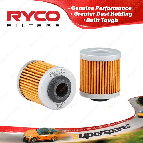 1 x Ryco Motorcycle Oil Filter RMC143 - Cartridge Type Filter Premium Quality