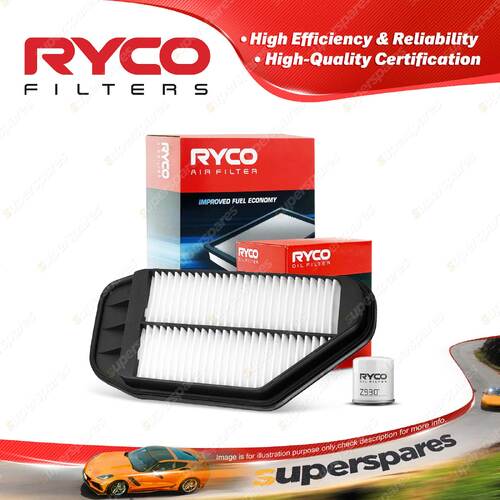 Ryco Oil Air Filter for Holden Barina Spark MJ 4cyl 1.2L Petrol B12D1 10/2010-On