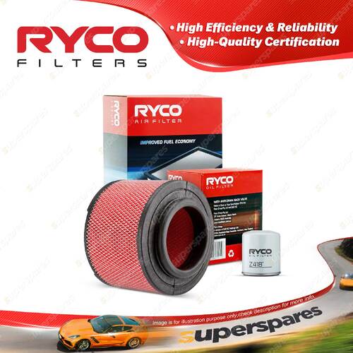 Ryco Oil Air Filter for Toyota Hilux TGN16R KUN16 KUN26 4cyl T/Diesel Petrol